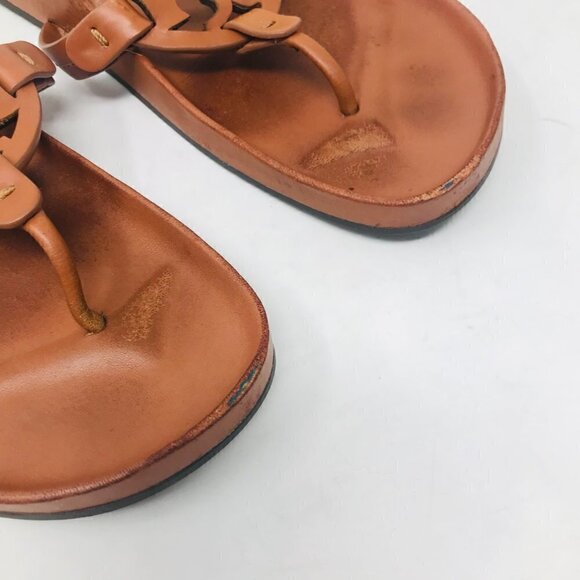 TORY BURCH Miller Cloud Sandal Aged Camello SIZE 9.5 - Picture 4 of 9